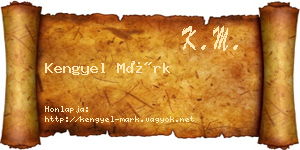 Kengyel Márk névjegykártya